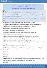 Đề thi giữa học kì 1 Vật lí 12 Cánh diều - Đề số 3